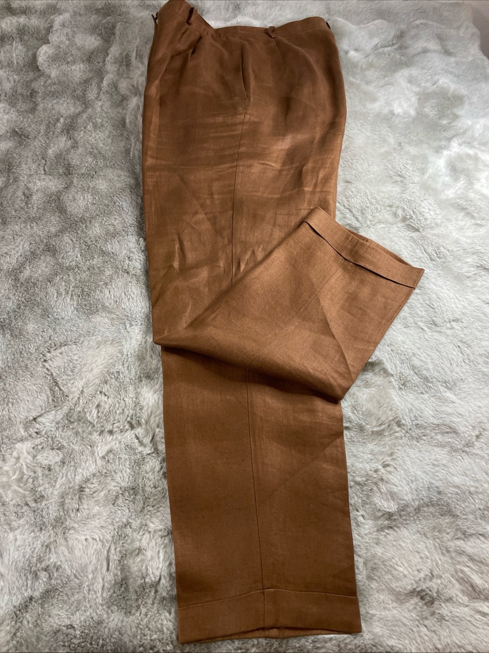 Talbots Rust Brown Tailored Trousers-0195